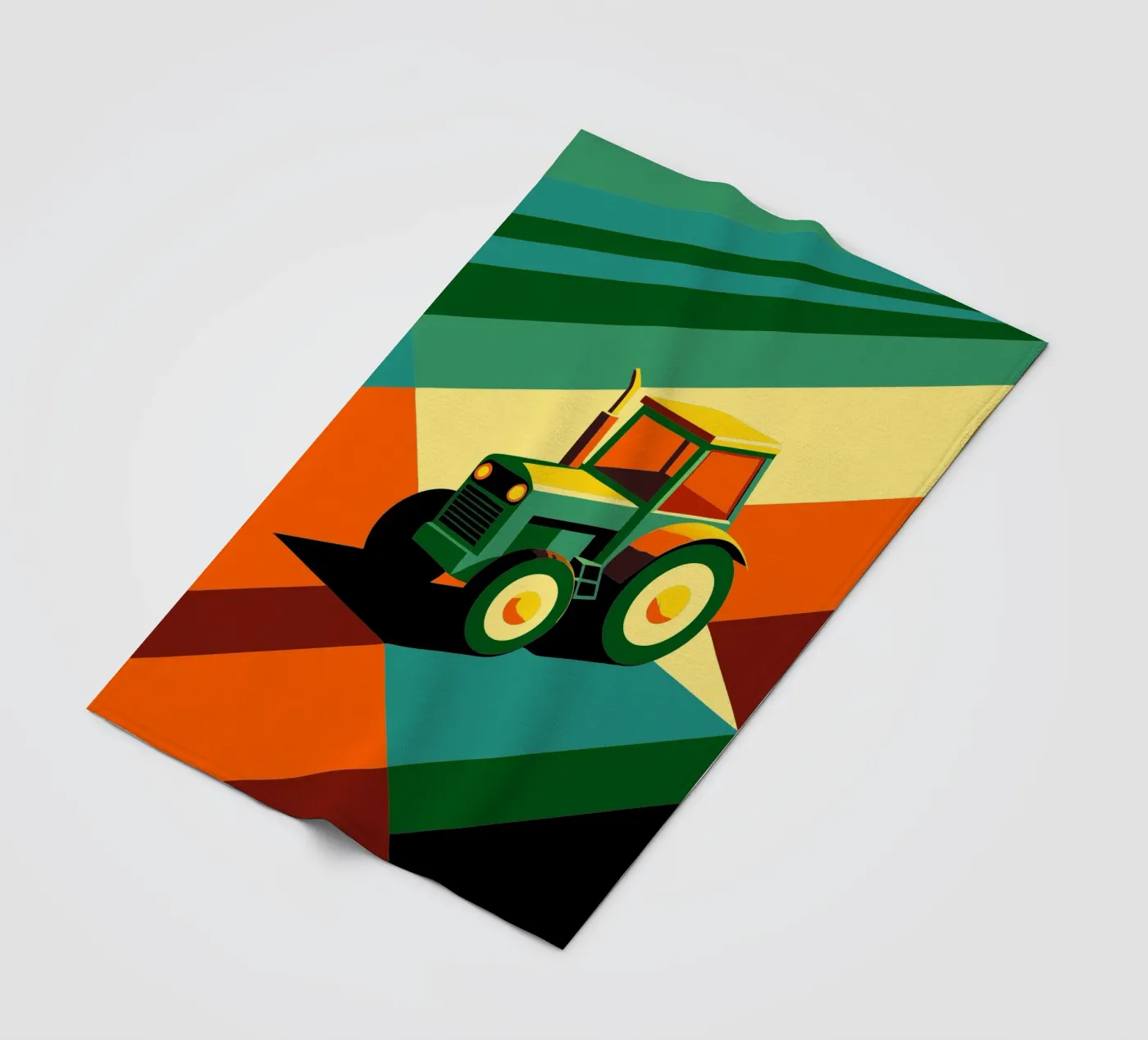 Tracktor-Vektor Fleecedecke von Elfath