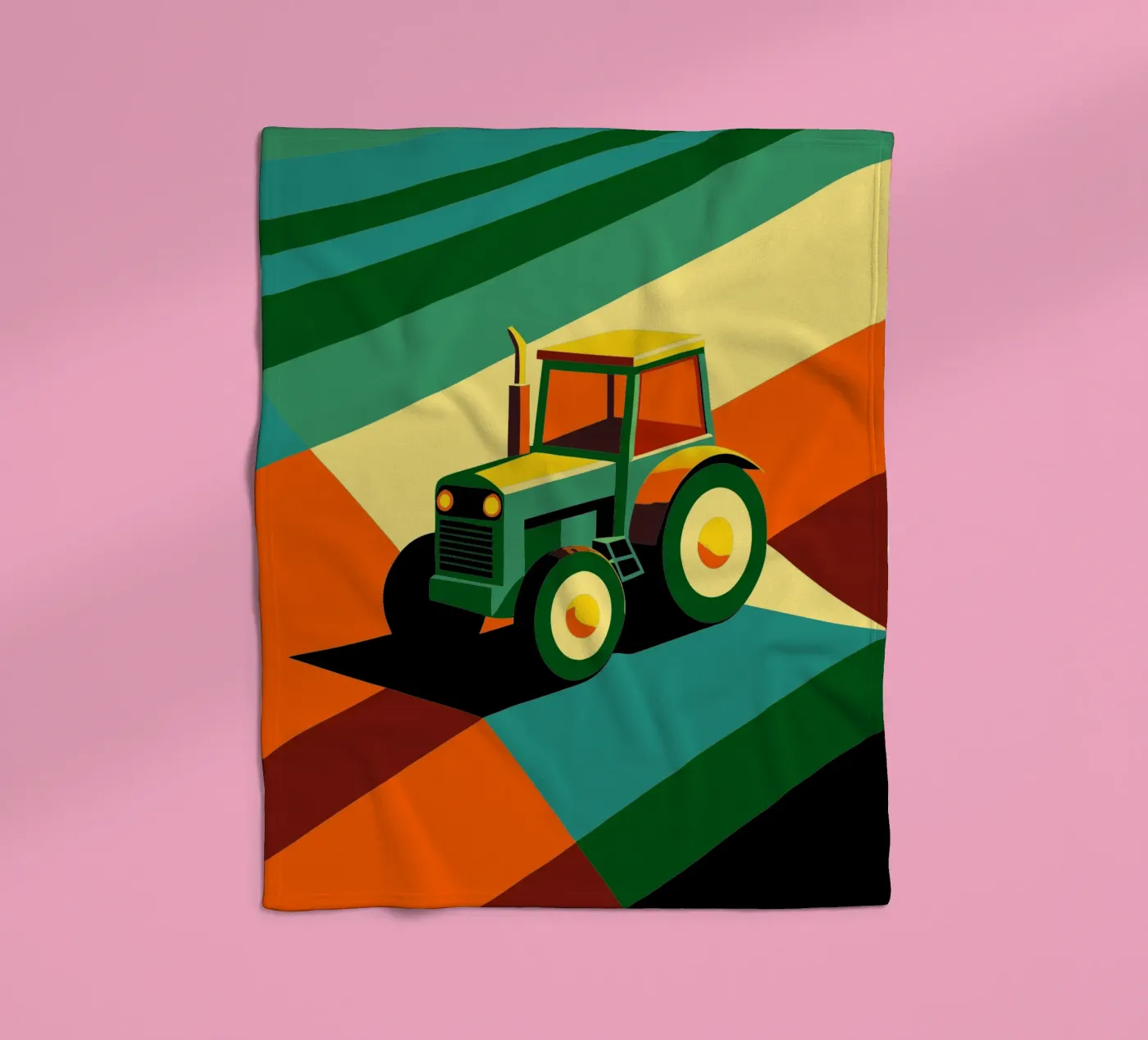 Tracktor-Vektor Fleecedecke von Elfath