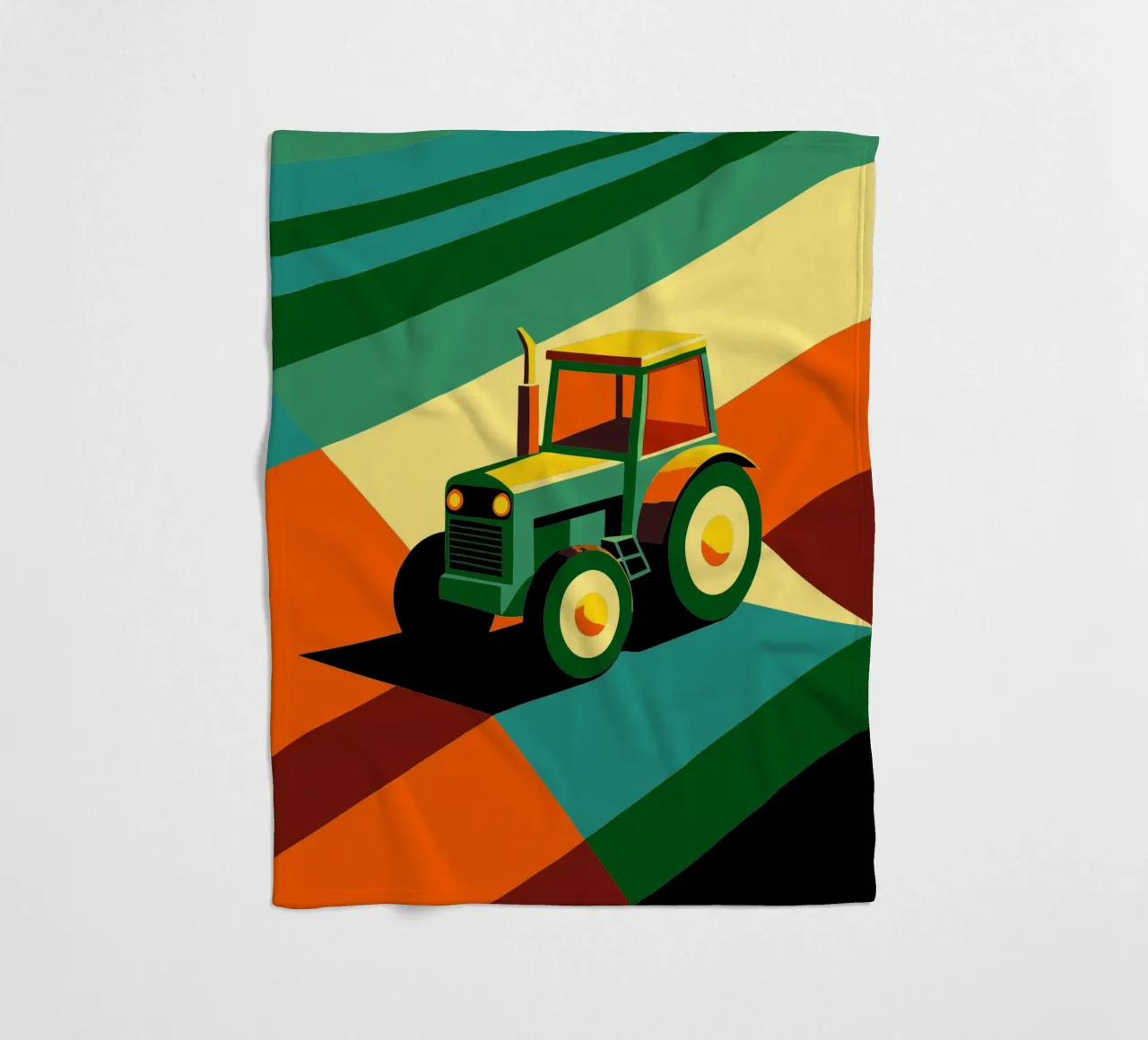 tracktor vector fleecedeken van Elfath