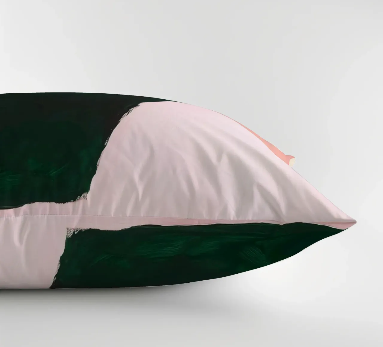 Composizione Japandi in rosa, verde e nero cuscino da Euphoria Theresa