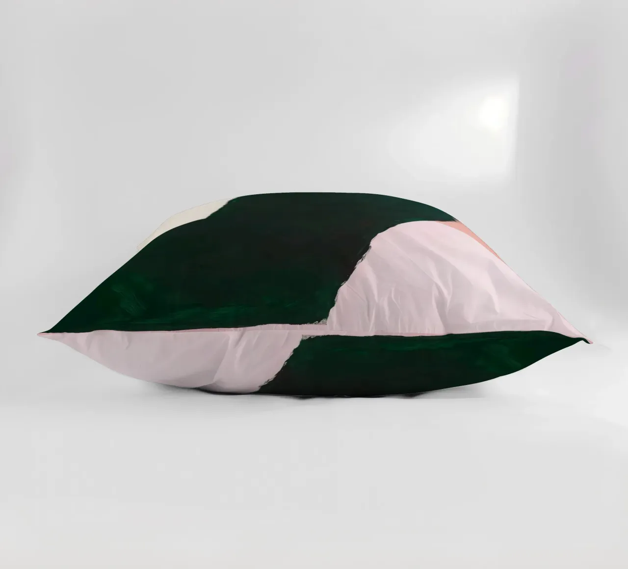 Composizione Japandi in rosa, verde e nero cuscino da Euphoria Theresa