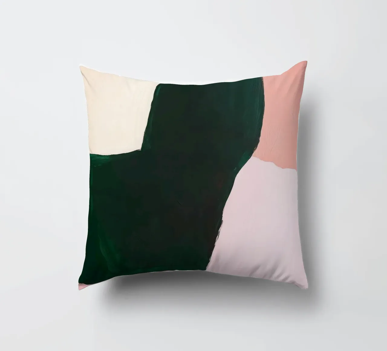 Composizione Japandi in rosa, verde e nero cuscino da Euphoria Theresa