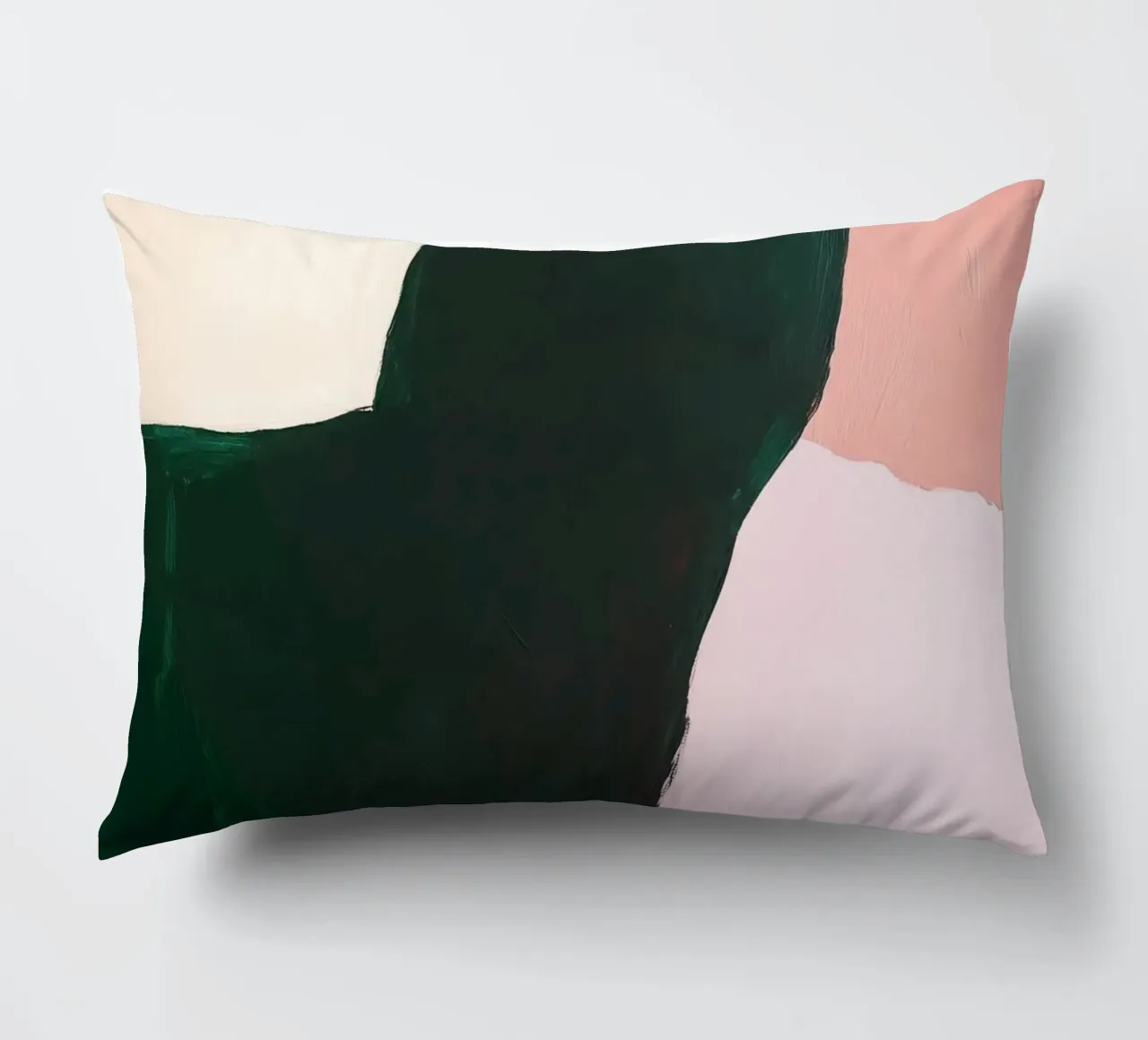 Composizione Japandi in rosa, verde e nero cuscino da Euphoria Theresa
