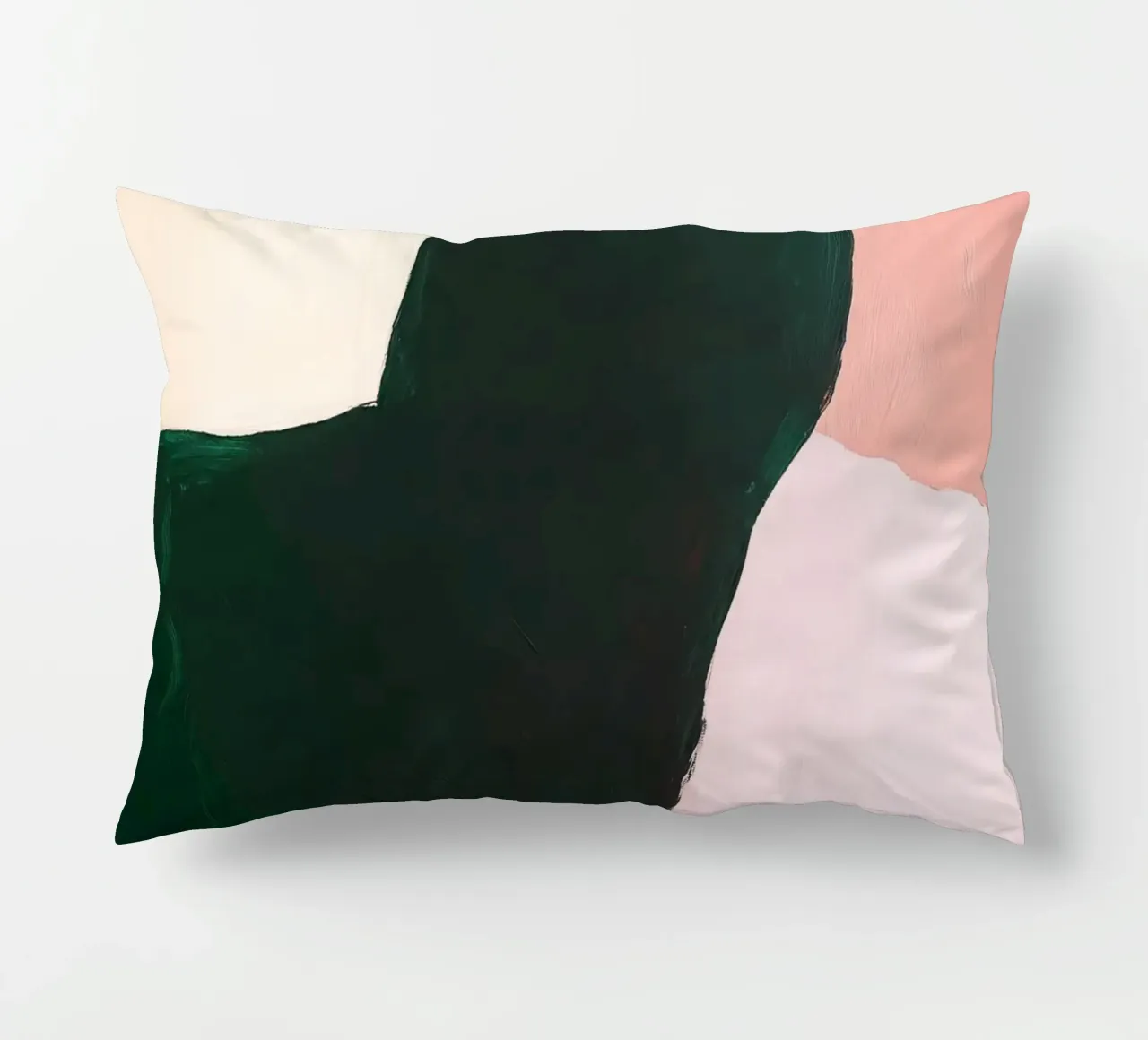 Composizione Japandi in rosa, verde e nero cuscino da Euphoria Theresa