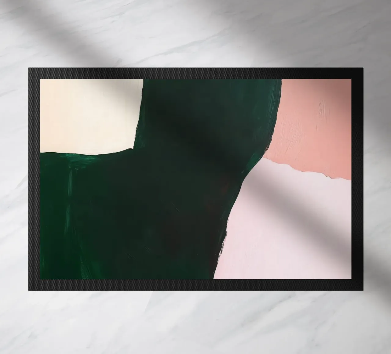 Composizione Japandi in rosa, verde e nero zerbino da Euphoria Theresa