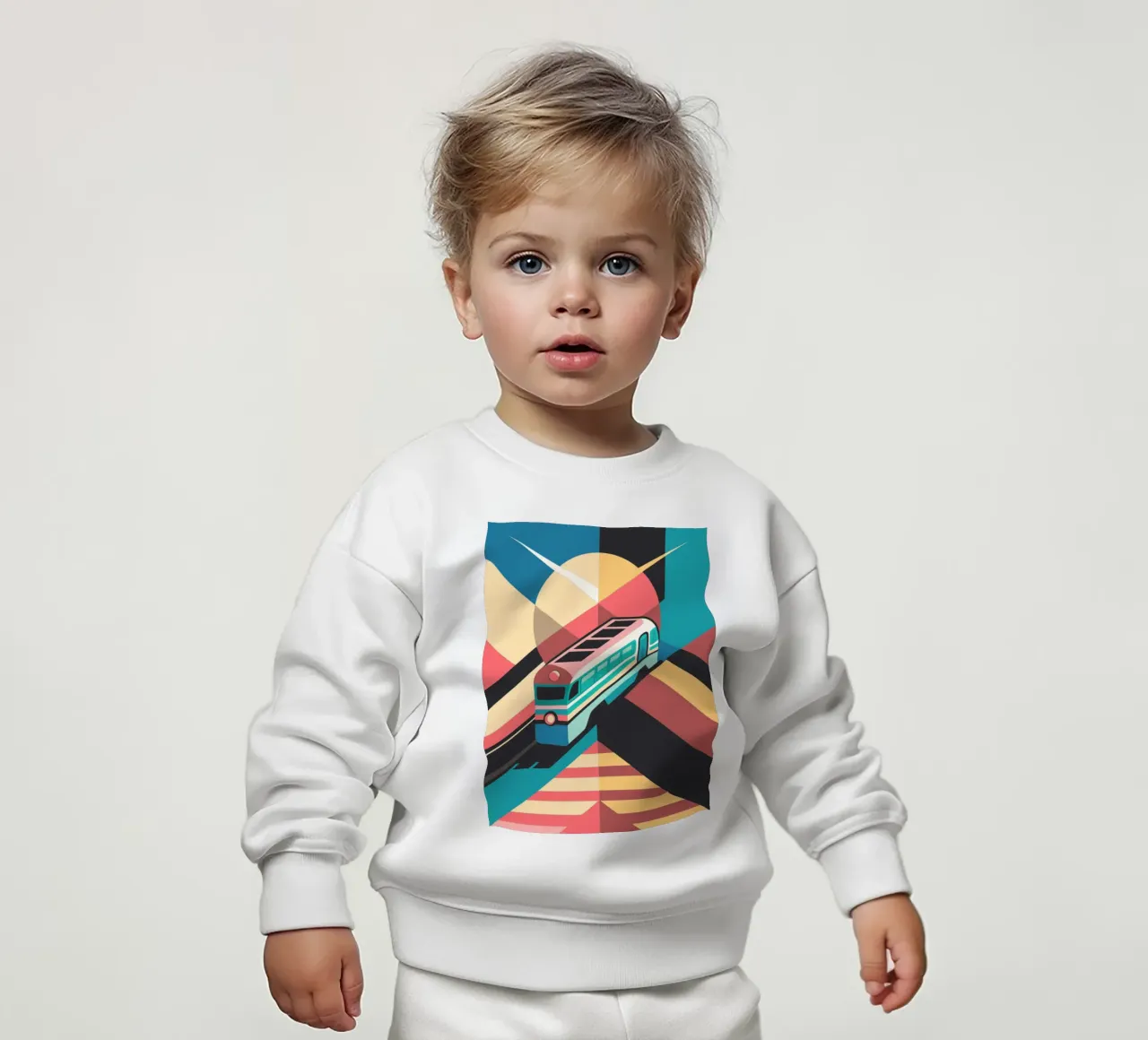 Lokomotivvektor Baby Sweatshirt von Elfath