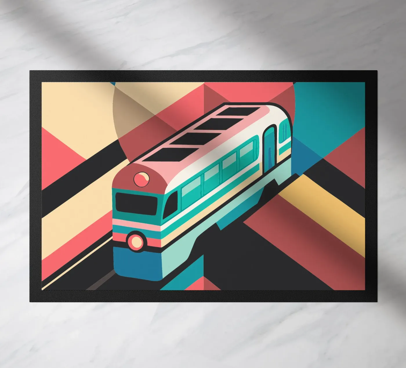 vector treinlocomotief deurmat van Elfath