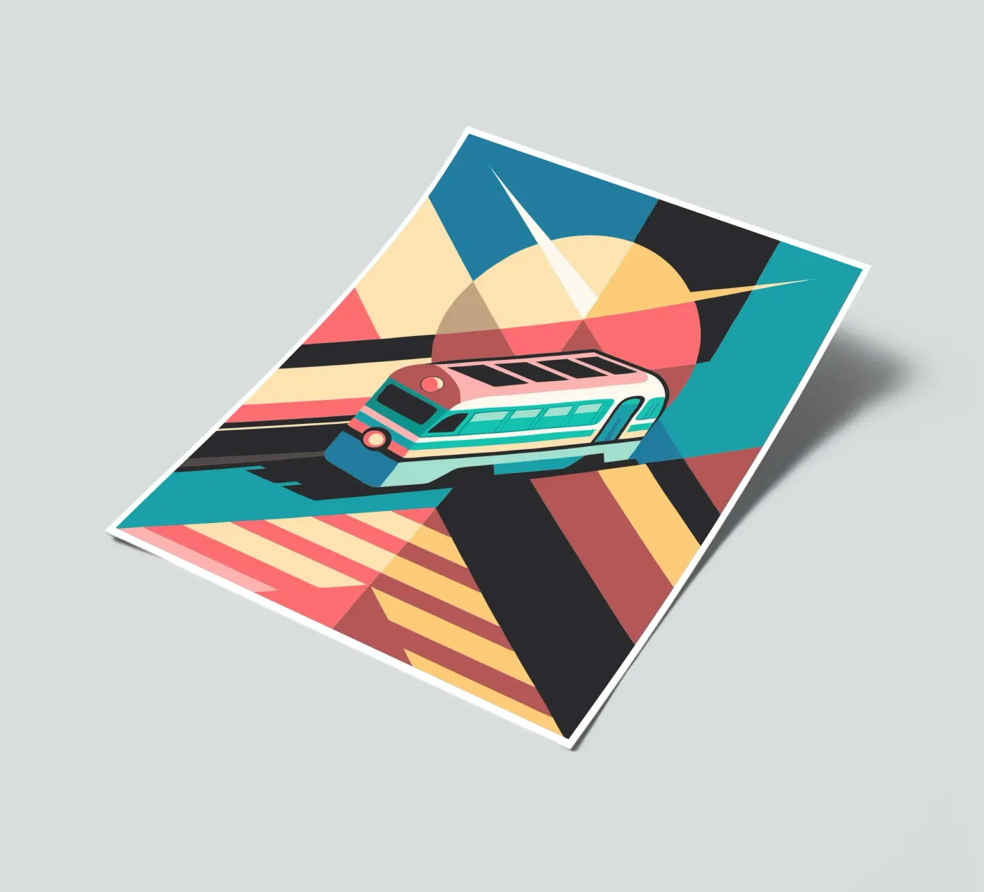 train locomotif vector sticker sheet by Elfath