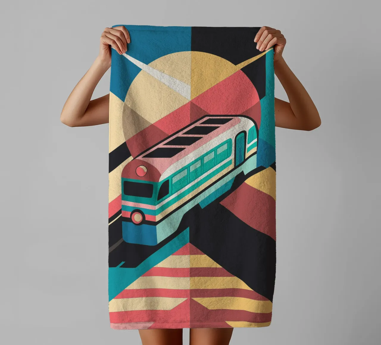 Lokomotivvektor Handtuch von Elfath