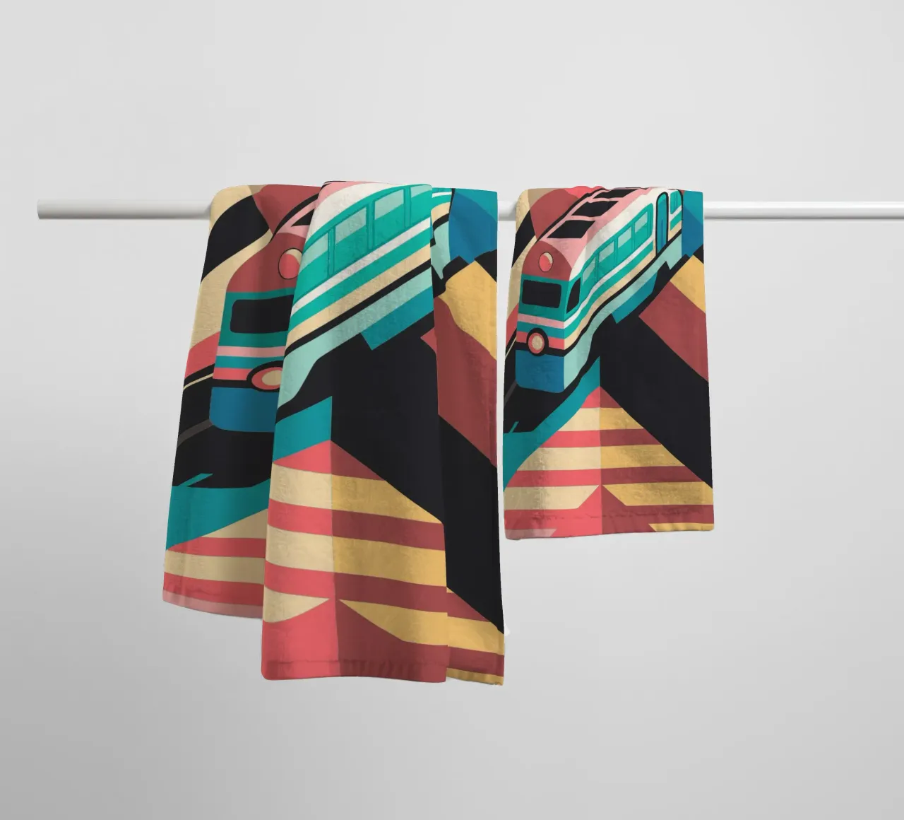 train locomotif vector towel by Elfath