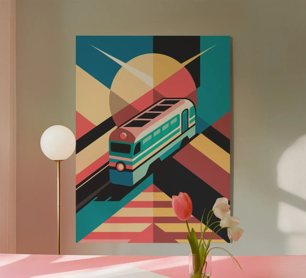 train locomotif vector acryl van Elfath