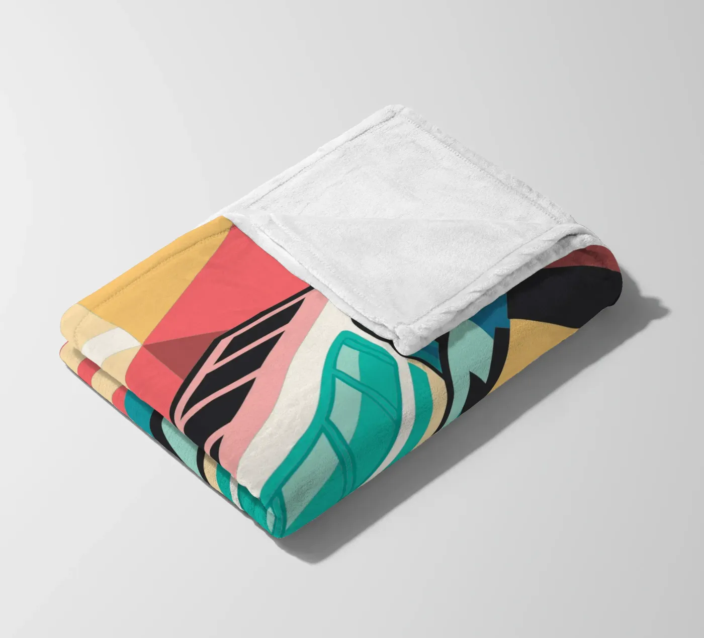 train locomotif vector fleece blanket by Elfath