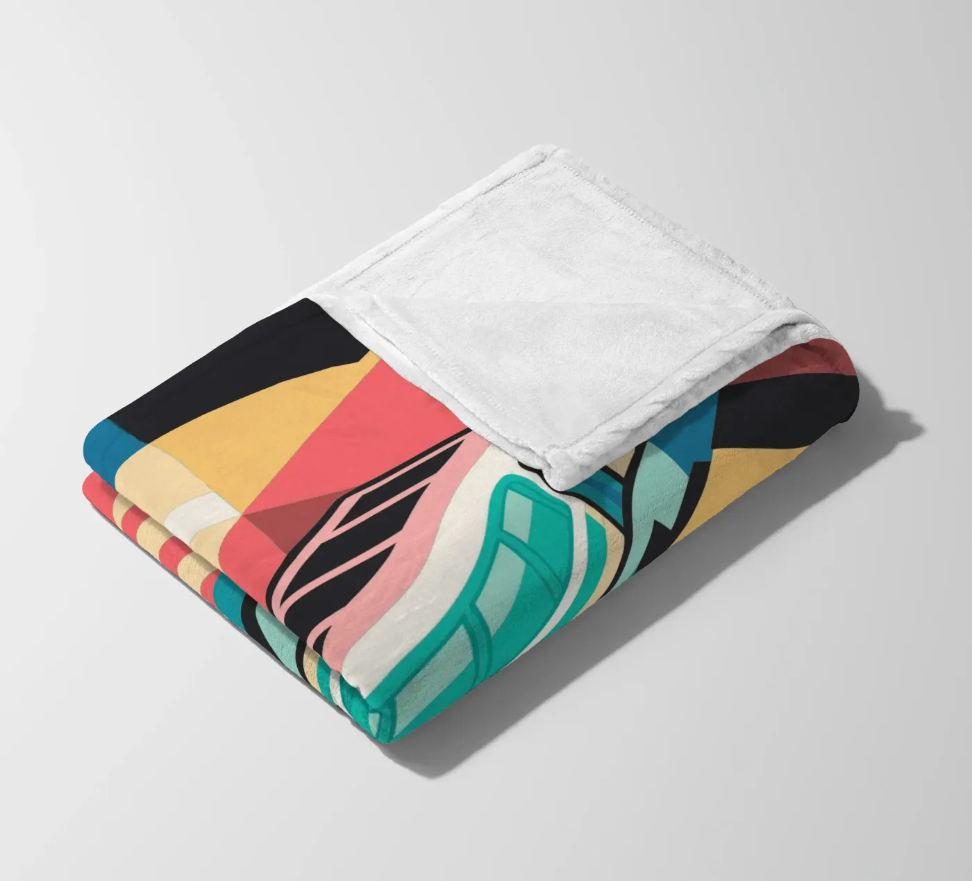 train locomotif vector fleece blanket by Elfath