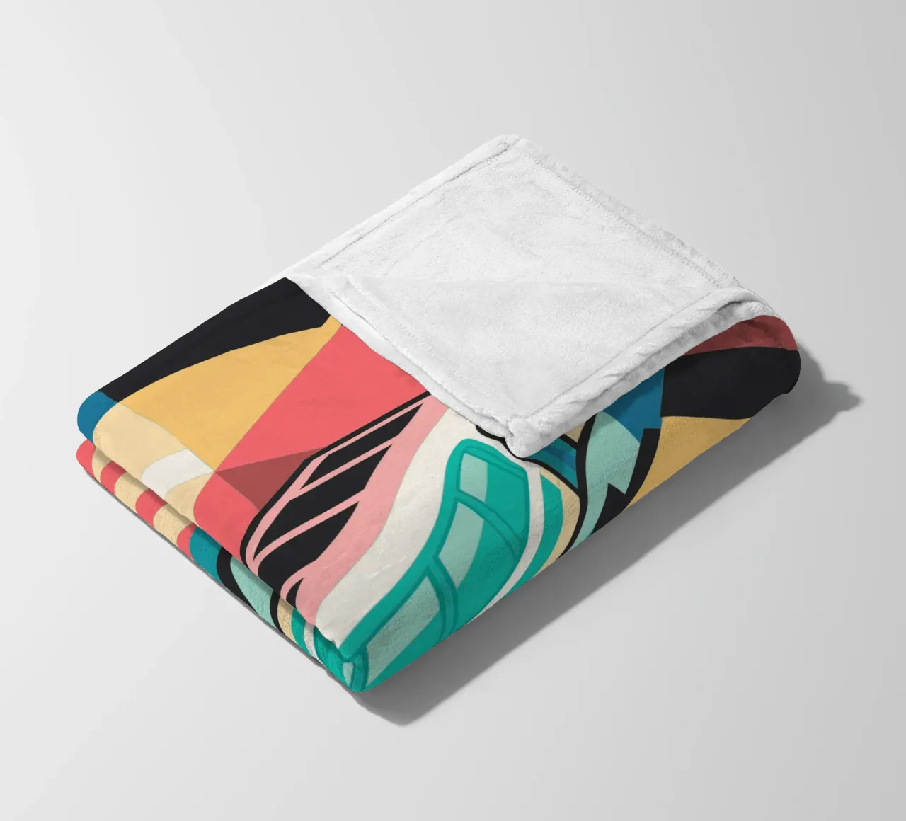 train locomotif vector fleece blanket by Elfath