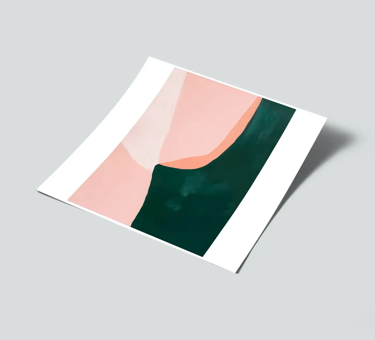 Japandi women's shape in pink & green sticker sheet by Euphoria Theresa