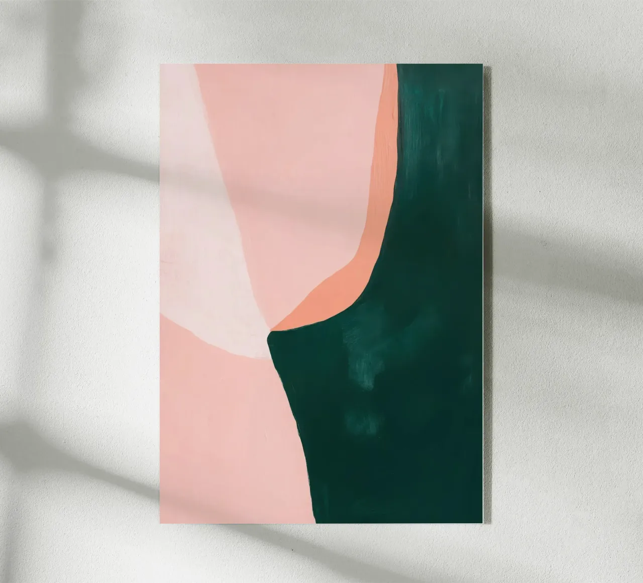 Forma da donna Japandi in rosa e verde plexiglass da Euphoria Theresa
