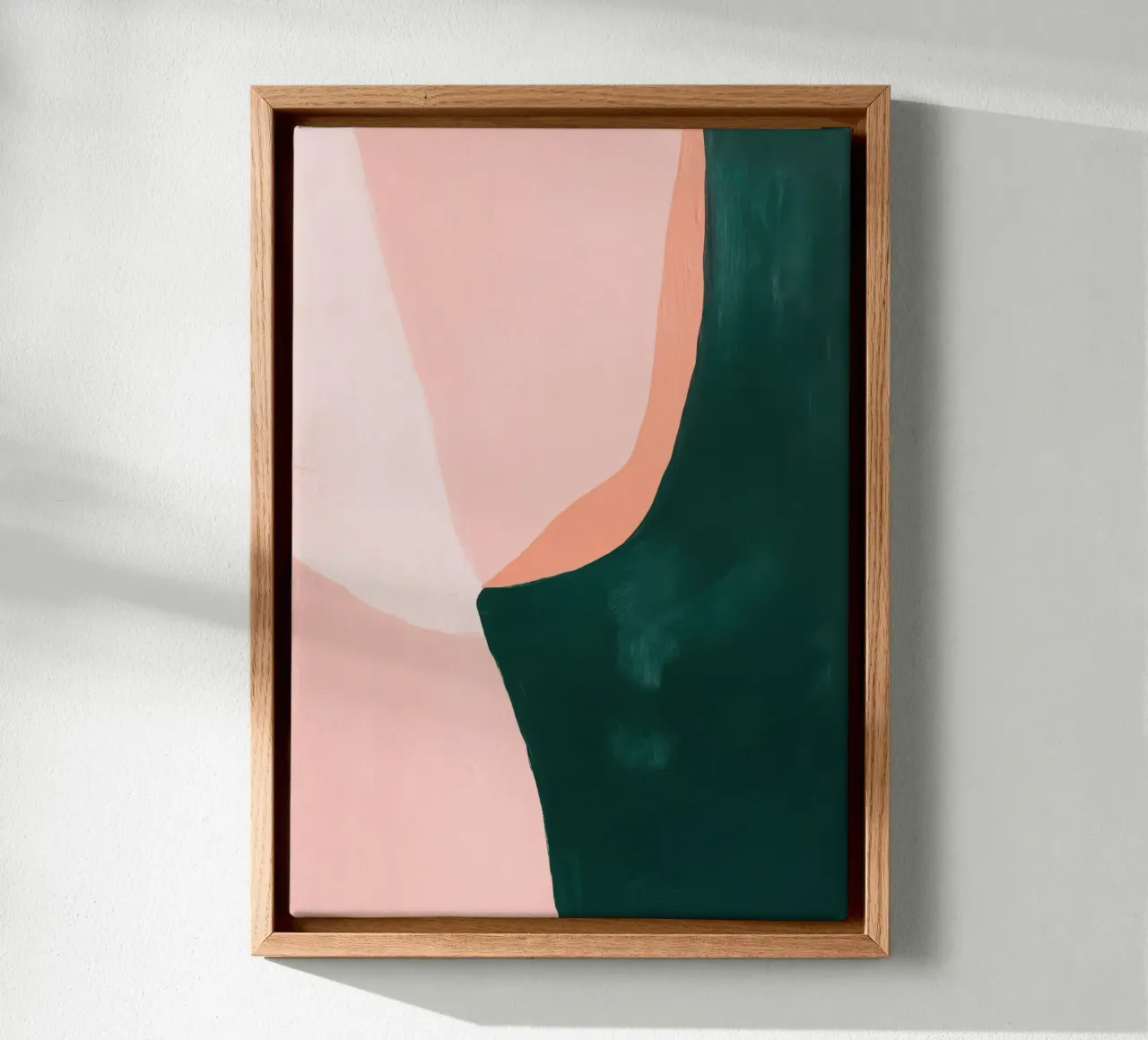 Japandi damesmodel in roze & groen canvas van Euphoria Theresa