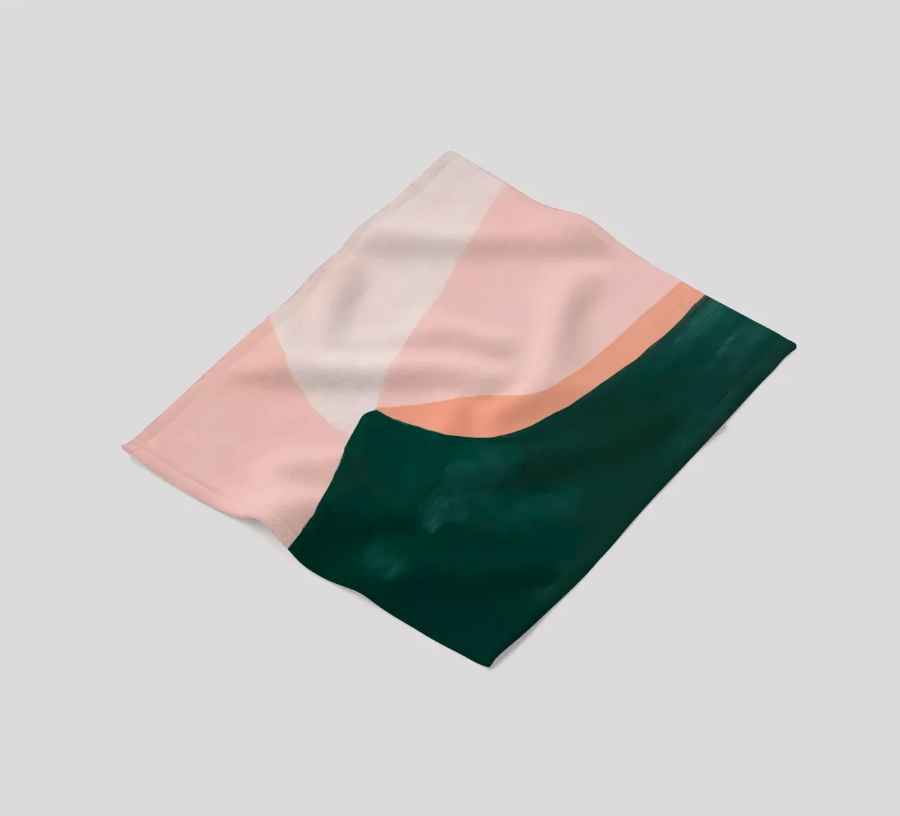 Forma da donna Japandi in rosa e verde coperta in pile da Euphoria Theresa