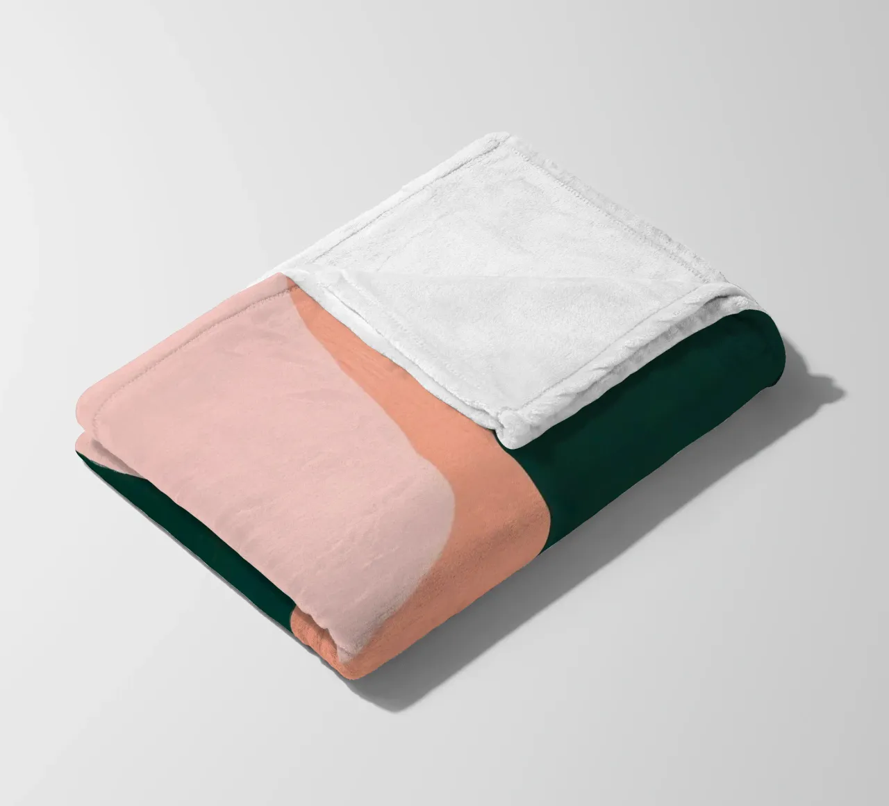 Forma da donna Japandi in rosa e verde coperta in pile da Euphoria Theresa