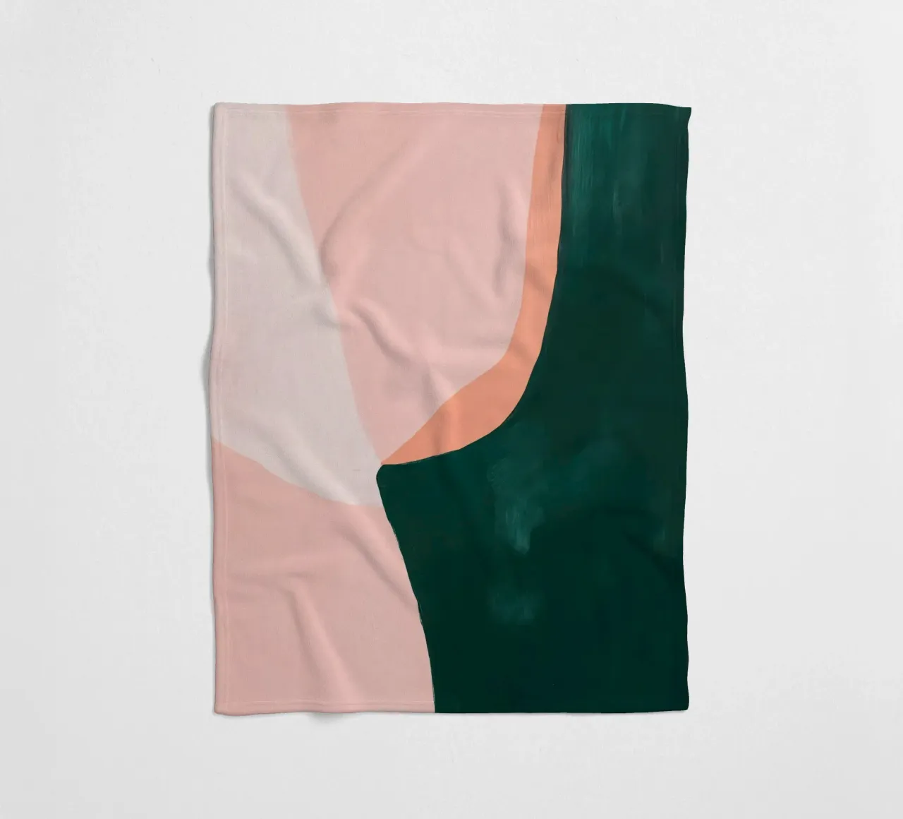 Forma da donna Japandi in rosa e verde coperta in pile da Euphoria Theresa