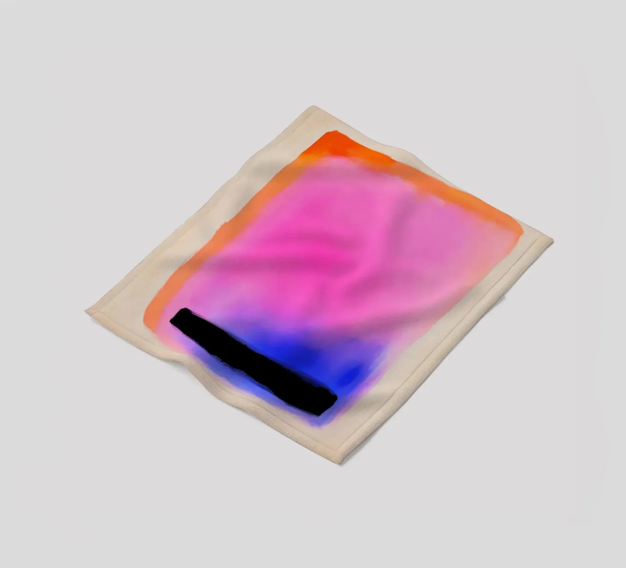Astratto in rosa neon, arancione e blu coperta in pile da Euphoria Theresa