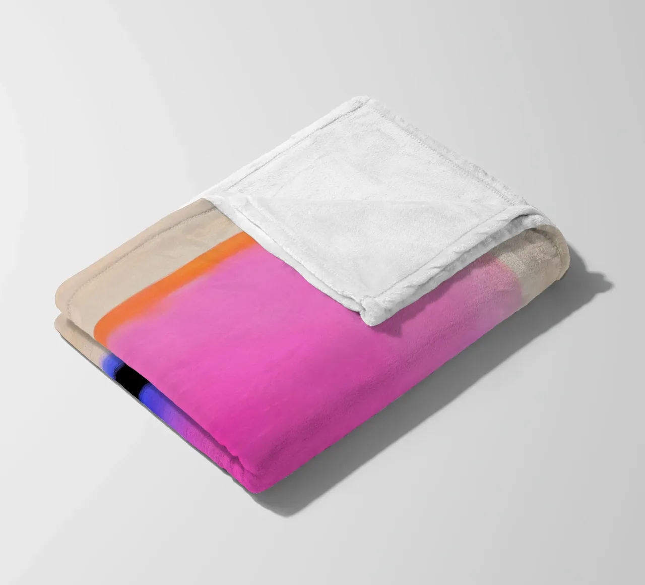Astratto in rosa neon, arancione e blu coperta in pile da Euphoria Theresa