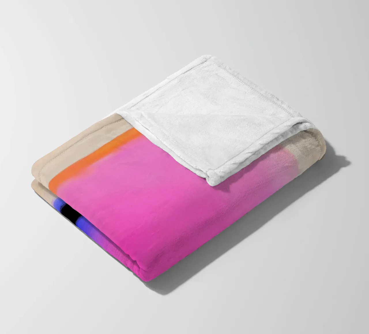 Astratto in rosa neon, arancione e blu coperta in pile da Euphoria Theresa