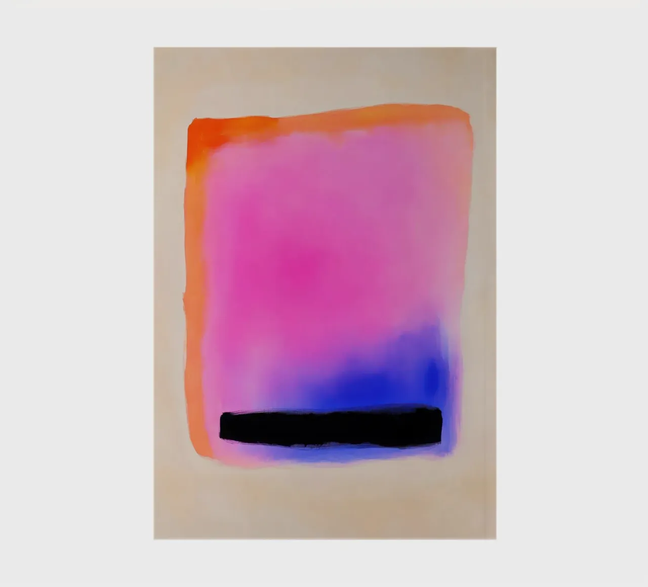 Abstract in neon pink, orange & blue notebook by Euphoria Theresa