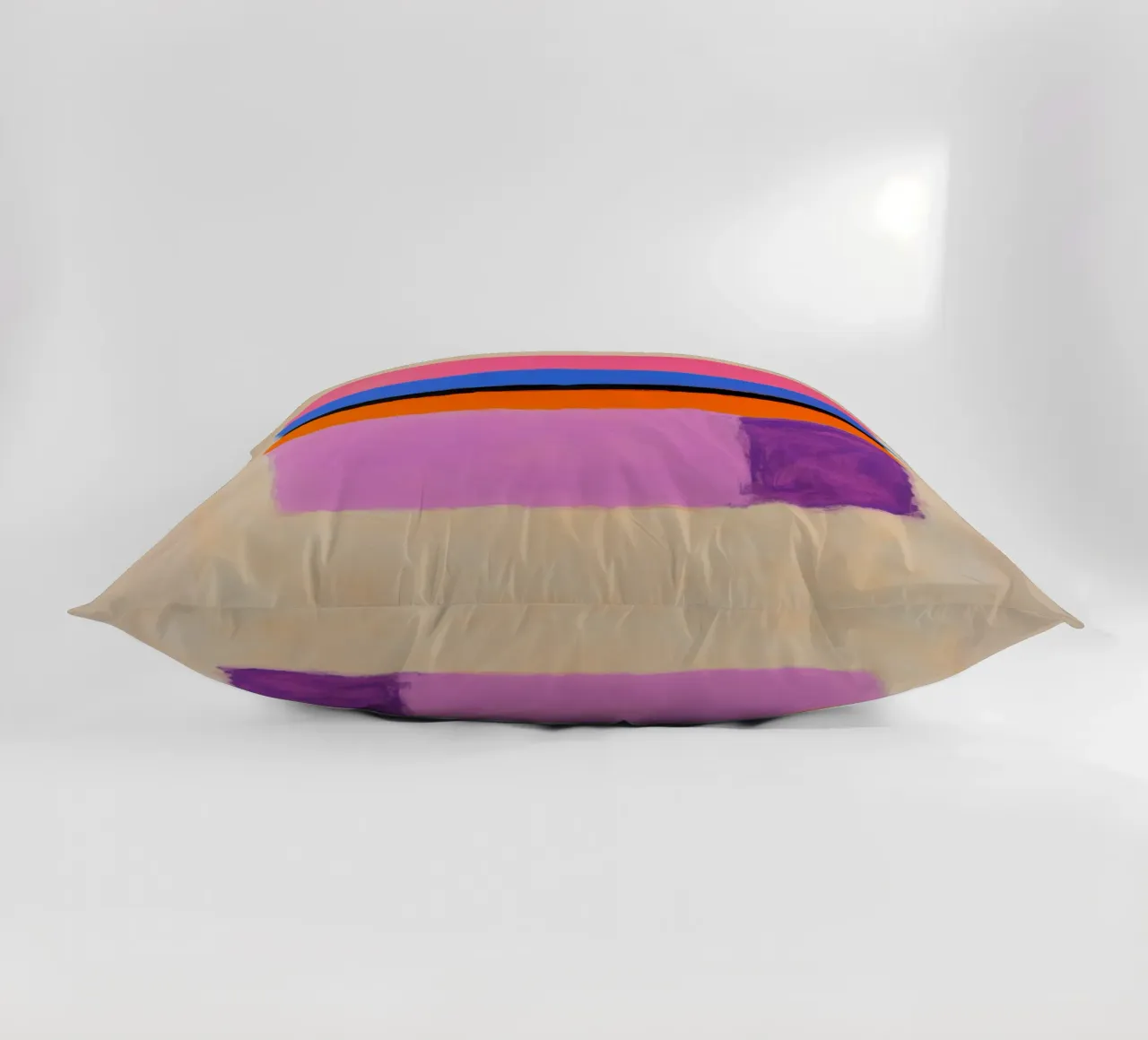 Campo cromatico in arancione, viola e blu cuscino da Euphoria Theresa