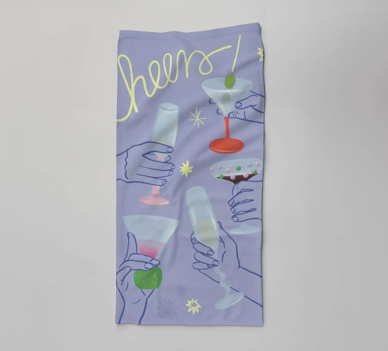 Cheers towel by Frauke Schyroki