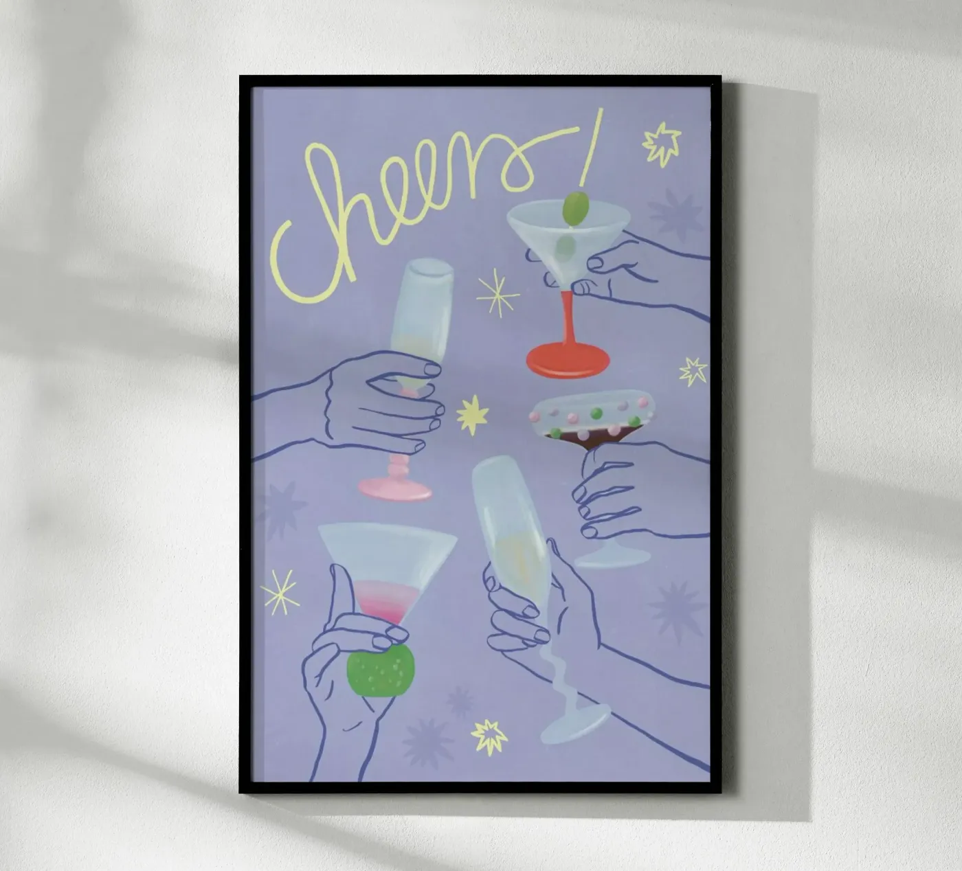 Cheers poster by Frauke Schyroki