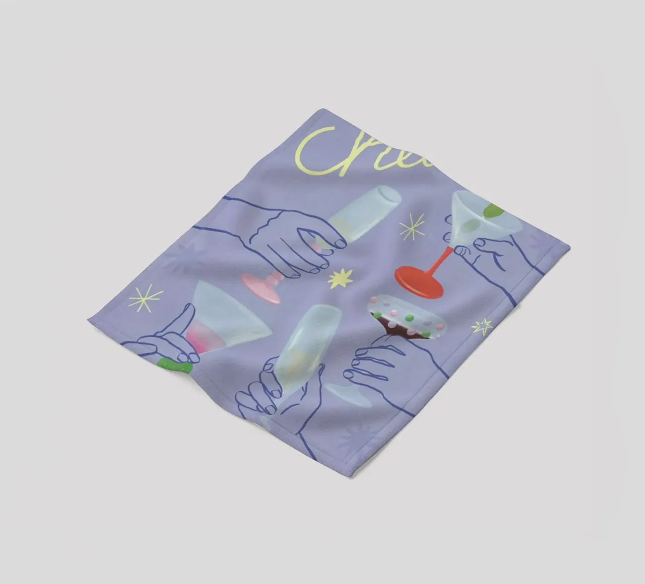 Cheers fleece blanket by Frauke Schyroki