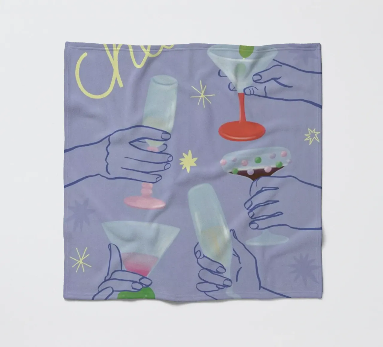 Cheers fleece blanket by Frauke Schyroki
