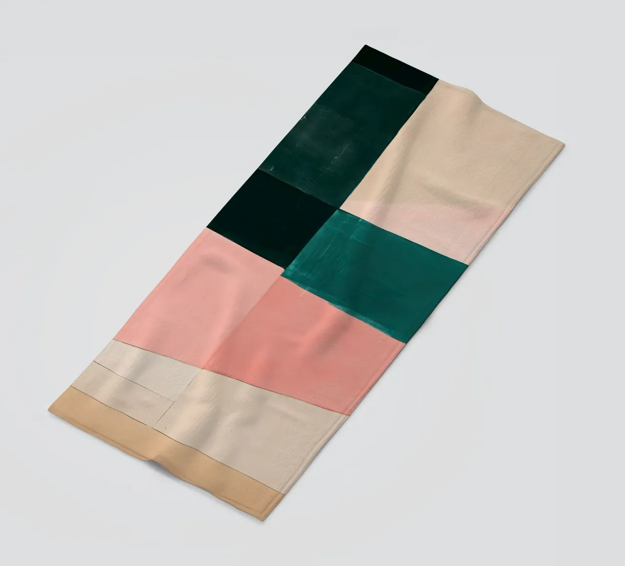 Gioco di forme Japandi in beige e pastello telo mare da Euphoria Theresa