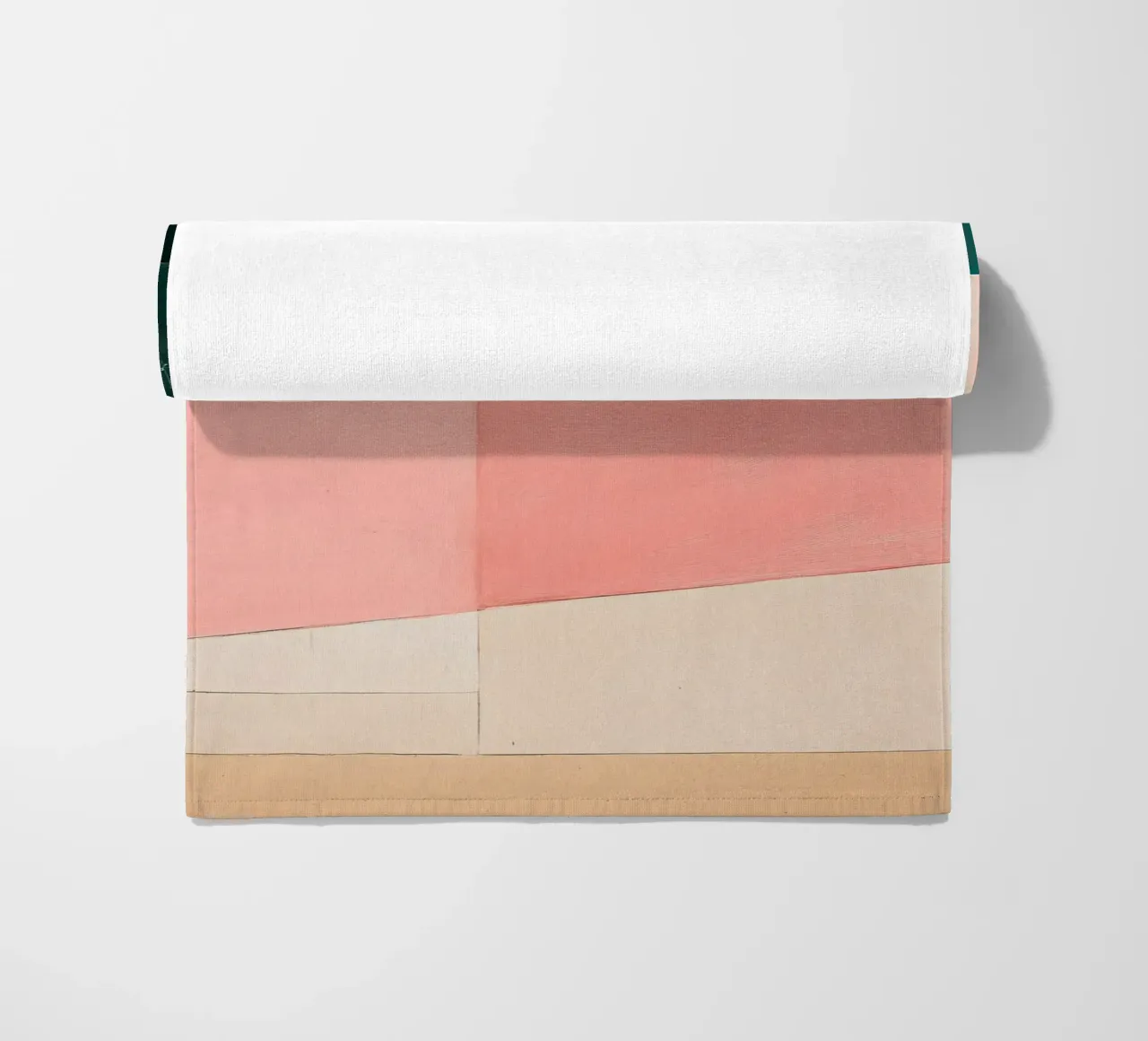 Gioco di forme Japandi in beige e pastello telo mare da Euphoria Theresa
