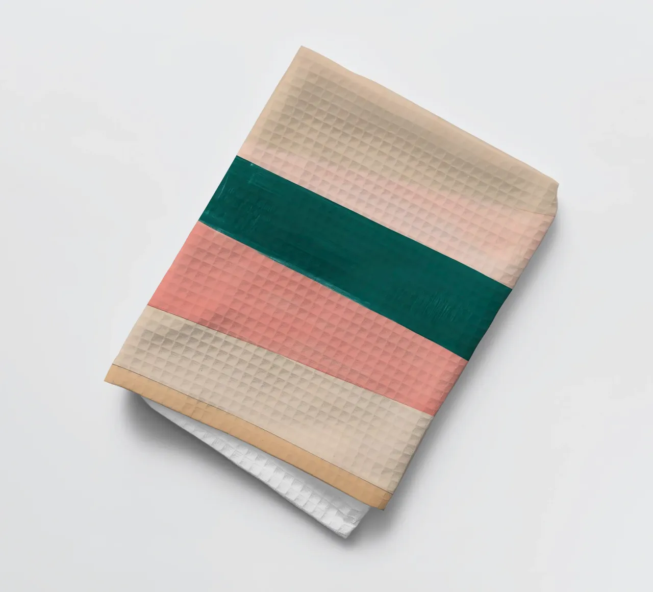 Japandi Formenspiel in Beige & Pastell Geschirrtuch von Euphoria Theresa