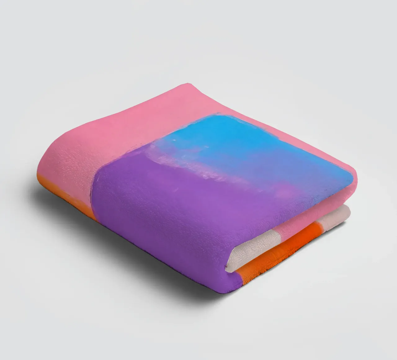 Composizione astratta con quadrato blu asciugamano da bagno da Euphoria Theresa
