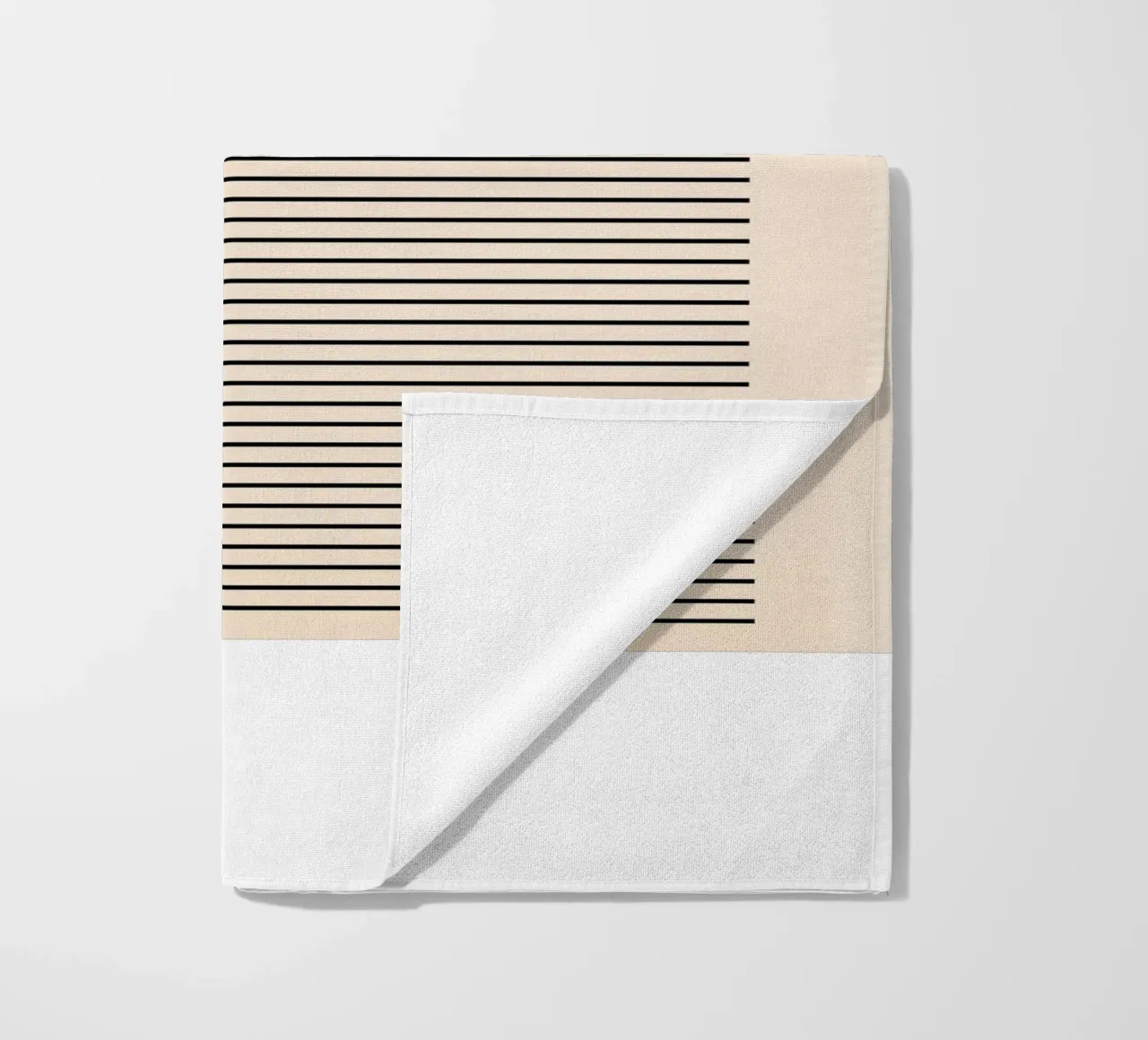 Bauhaus Poster Yellow Blue - Minimal Geometric beach towel by Casa Calm