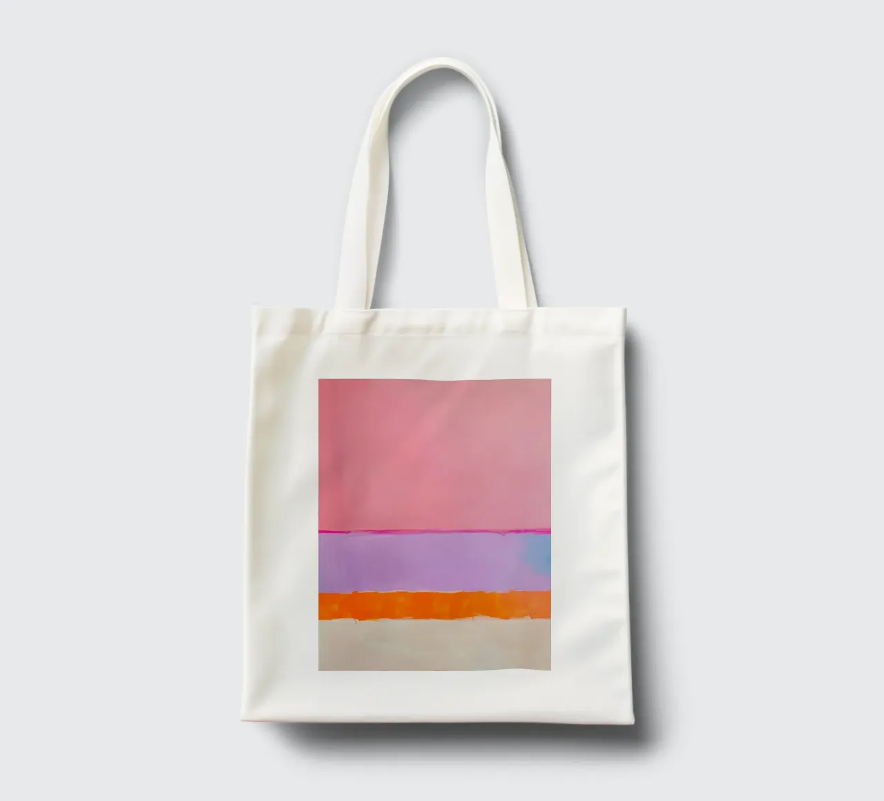 Linea astratta in rosa e arancione borsa in juta da Euphoria Theresa
