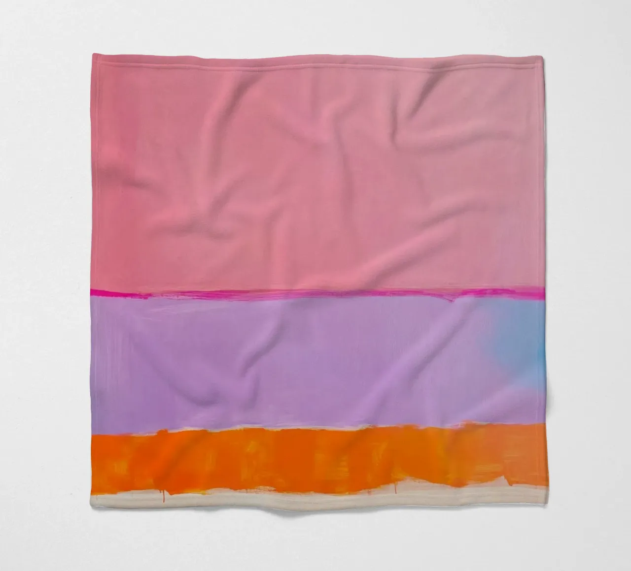 Linea astratta in rosa e arancione coperta in pile da Euphoria Theresa