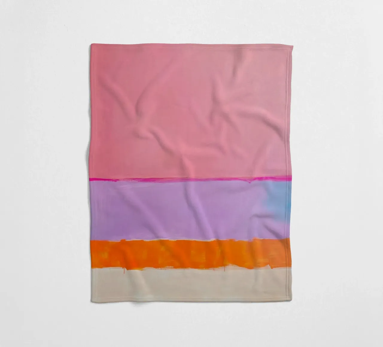 Linea astratta in rosa e arancione coperta in pile da Euphoria Theresa