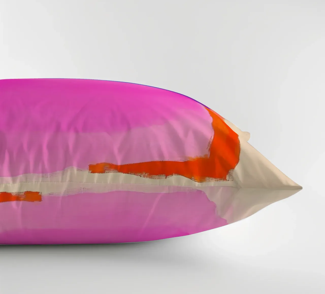 Campo di colori surreali in viola, rosa e arancione cuscino da Euphoria Theresa
