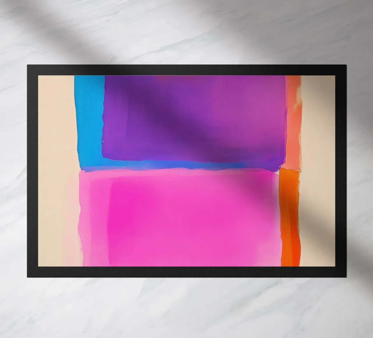 Campo di colori surreali in viola, rosa e arancione zerbino da Euphoria Theresa