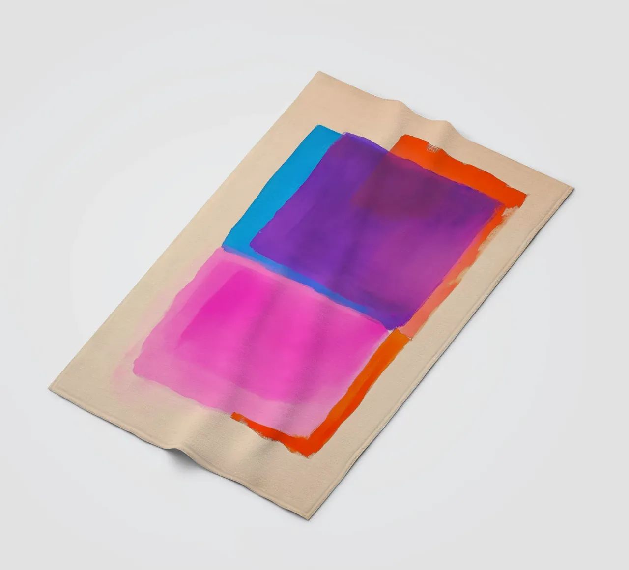 Campo di colori surreali in viola, rosa e arancione coperta in pile da Euphoria Theresa