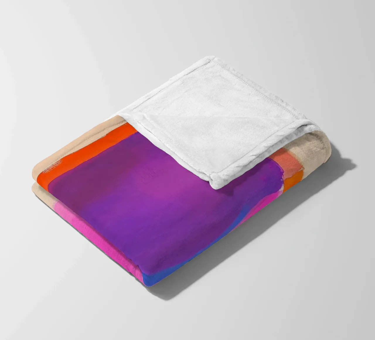 Campo di colori surreali in viola, rosa e arancione coperta in pile da Euphoria Theresa