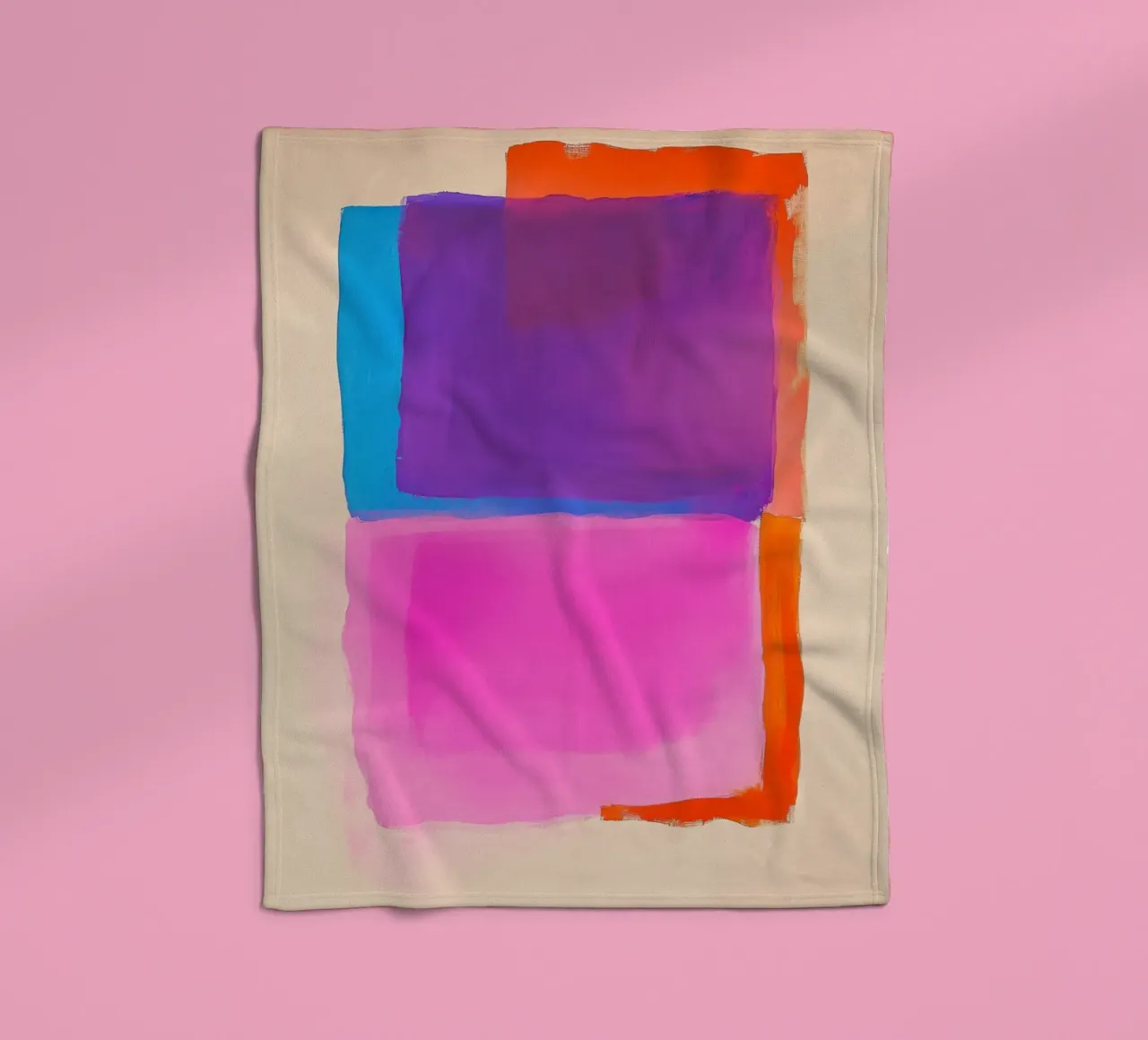 Campo di colori surreali in viola, rosa e arancione coperta in pile da Euphoria Theresa
