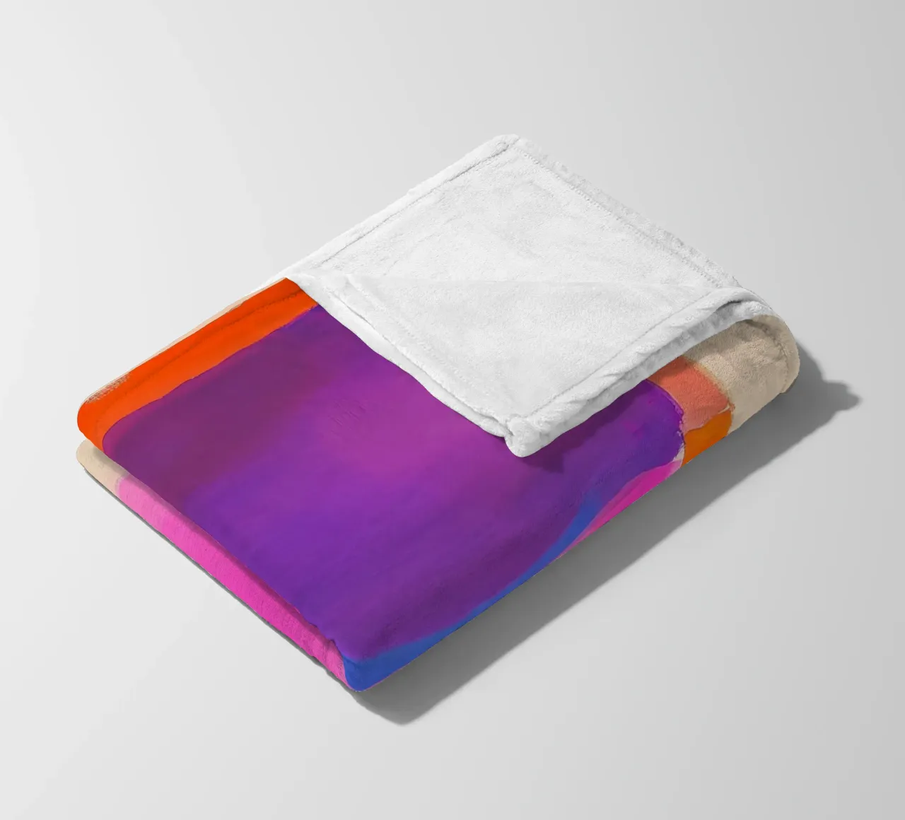 Campo di colori surreali in viola, rosa e arancione coperta in pile da Euphoria Theresa