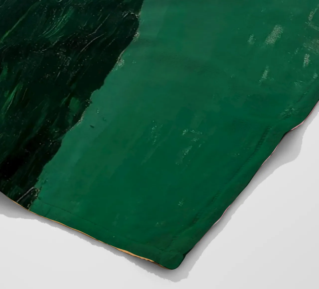 Forme astratte in verde, rosa e giallo coperta in pile da Euphoria Theresa