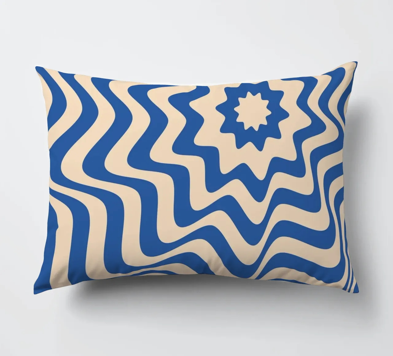 Bauhaus Waves 1923 | Op Art Retro Poster cuscino da Casa Calm