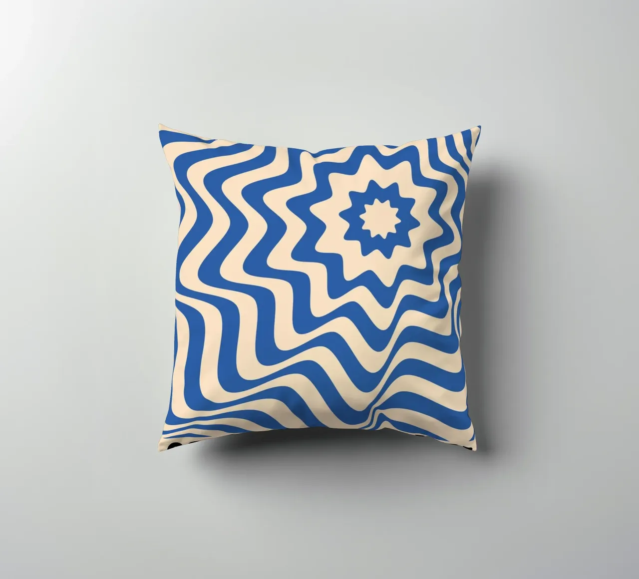 Bauhaus Waves 1923 | Op Art Retro Poster cuscino da Casa Calm